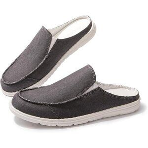 Colgo Womens Size 9 Mules Slip On Shoes Comfortable Gray Casual Canvas